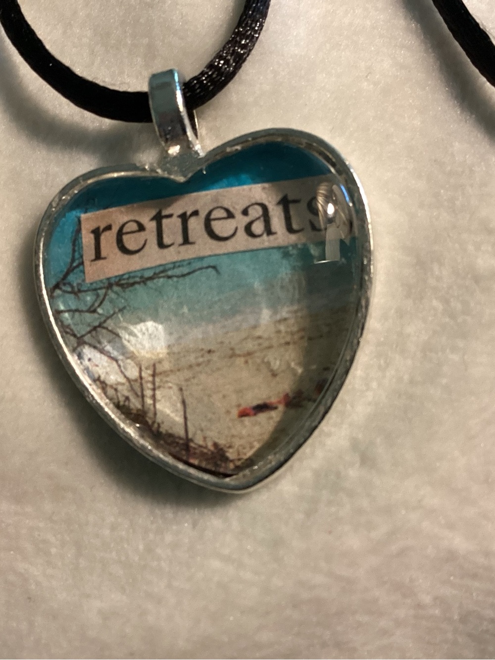 Heart-Shaped 'Retreat' Pendant Necklace New Hand Crafted